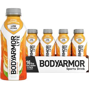 BODYARMOR LYTE Sports Drink Low-Calorie Sports Beverage, Kiwi Strawberry, Coconut Water Hydration, Natural Flavors With Vitamins, Potassium-Packed Electrolytes, Perfect For Athletes, 16 Fl Oz (Pack of 12)(Orange Clementine – Orange Citrus)