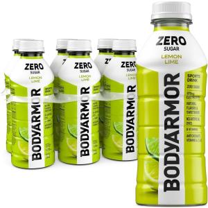 BODYARMOR LYTE Sports Drink Low-Calorie Sports Beverage, Peach Mango, Coconut Water Hydration, Natural Flavors With Vitamins, Potassium-Packed Electrolytes, Perfect For Athletes, 20Fl Oz (Pack of 6)(Lemon Lime)