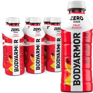 BODYARMOR LYTE Sports Drink Low-Calorie Sports Beverage, Peach Mango, Coconut Water Hydration, Natural Flavors With Vitamins, Potassium-Packed Electrolytes, Perfect For Athletes, 20Fl Oz (Pack of 6)(Fruit Punch)