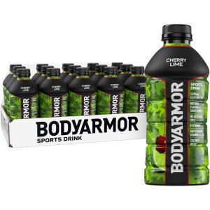 BODYARMOR Sports Drink Sports Beverage, Fruit Punch, Coconut Water Hydration, Natural Flavors With Vitamins, Potassium-Packed Electrolytes, Perfect For Athletes, 28 Fl Oz (Pack of 15)(Cherry Lime)