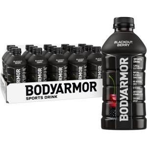 BODYARMOR Sports Drink Sports Beverage, Fruit Punch, Coconut Water Hydration, Natural Flavors With Vitamins, Potassium-Packed Electrolytes, Perfect For Athletes, 28 Fl Oz (Pack of 15)(Blackout Berry)