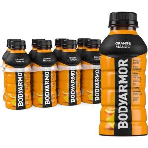 BODYARMOR Sports Drink Sports Beverage, Strawberry Banana, Coconut Water Hydration, Natural Flavors With Vitamins, Potassium-Packed Electrolytes, Perfect For Athletes, 12 Fl Oz (Pack of 8)(Orange Mango)