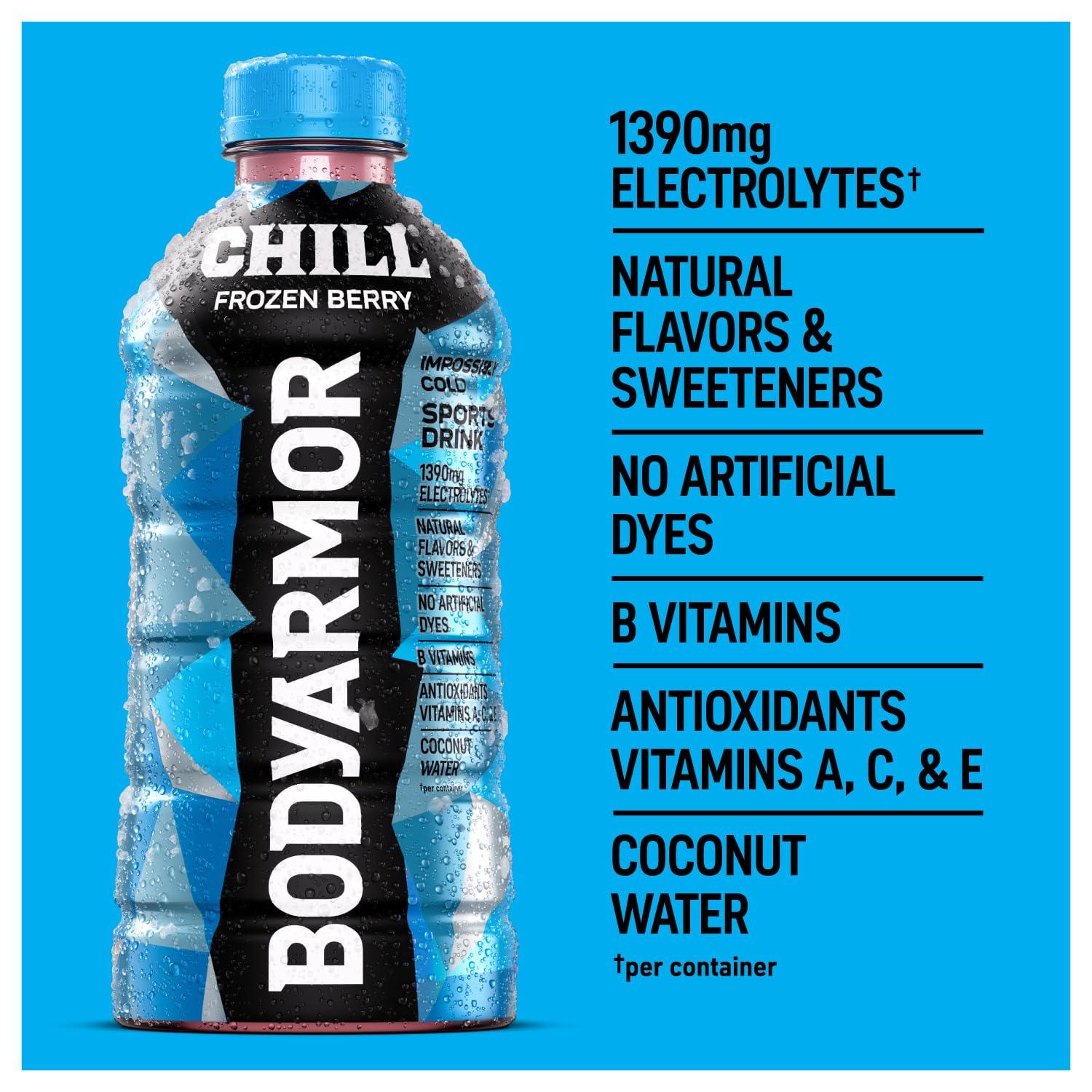 imageBODYARMOR Chill Frozen Berry 28 fl oz Pack of 15