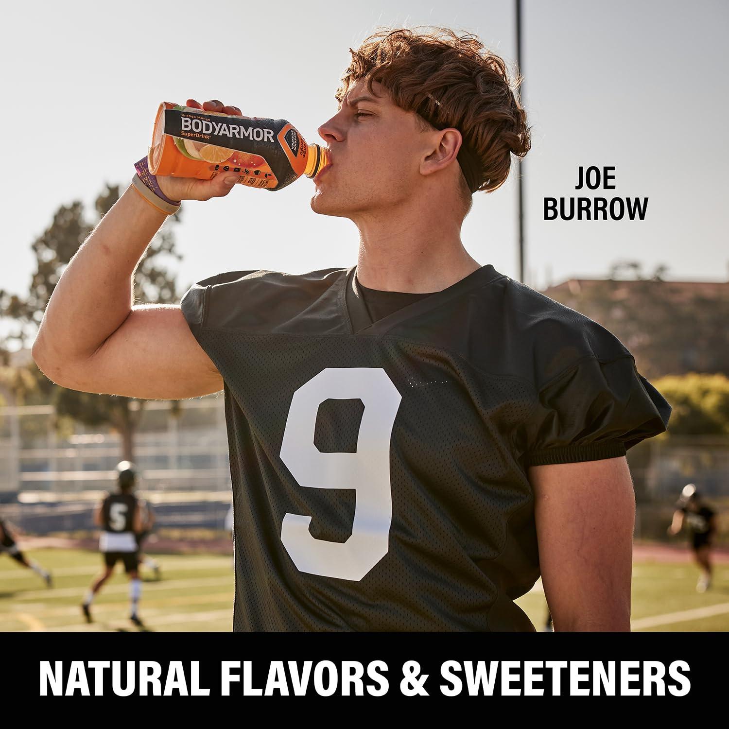 imageBODYARMOR Sports Drink Sports Beverage Orange Mango Coconut Water Hydration Natural Flavors With Vitamins PotassiumPacked Electrolytes Perfect For Athletes 28 Fl Oz Pack of 12
