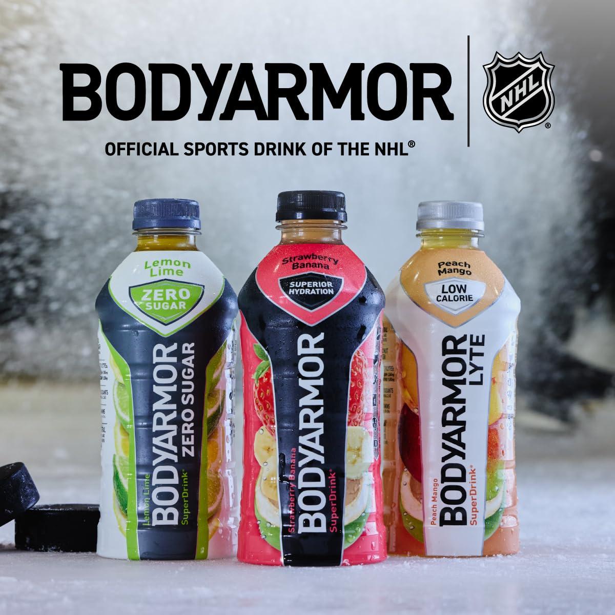 imageBODYARMOR ZERO Sugar Orange Sugar Free Sports Drink LowCalorie Hydration Natural Flavors with Potassium Packed Electrolytes Antioxidants and Bvitamins 28 fl oz Pack of 12