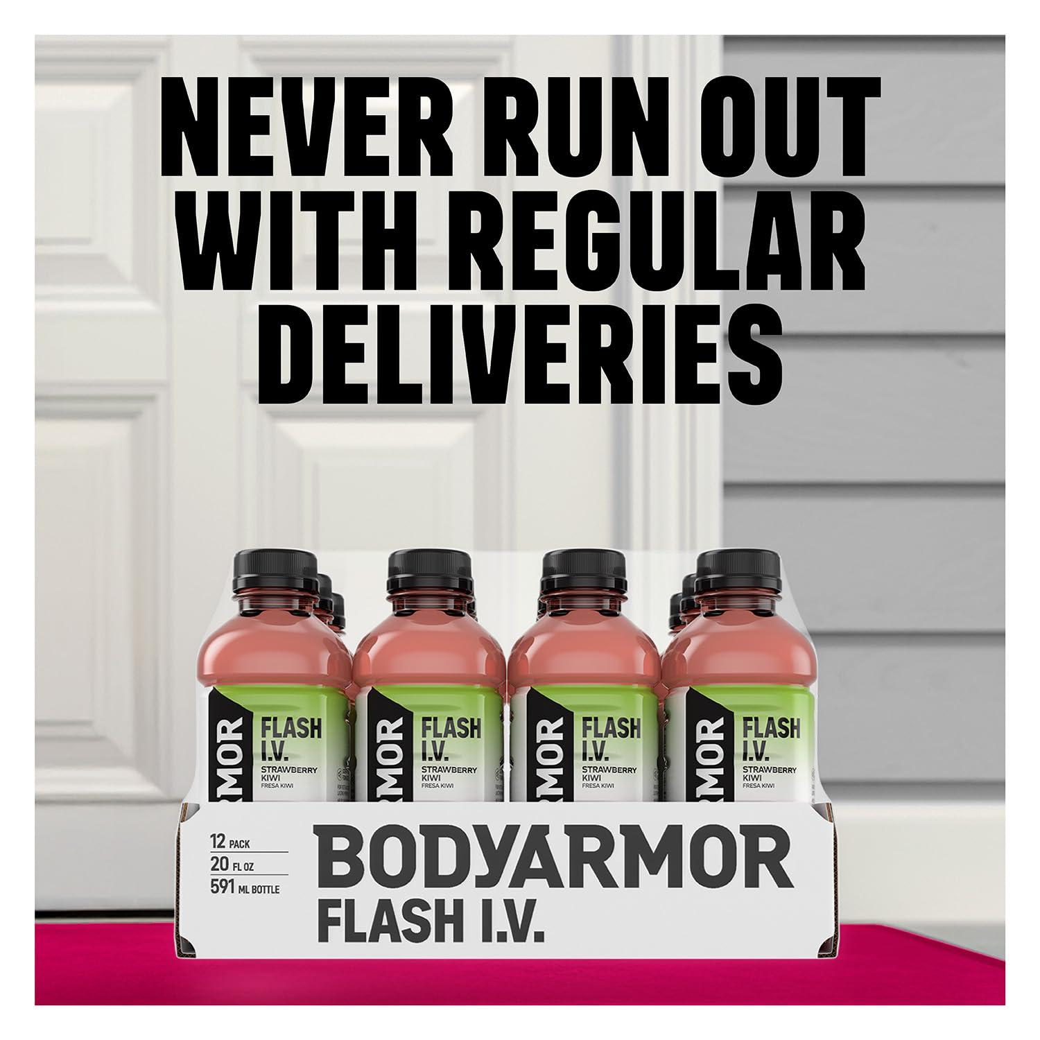image:imageBODYARMOR FLASH IV Pineapple Passionfruit Zero Caffeine 20 fl oz bottles 12 packGrape