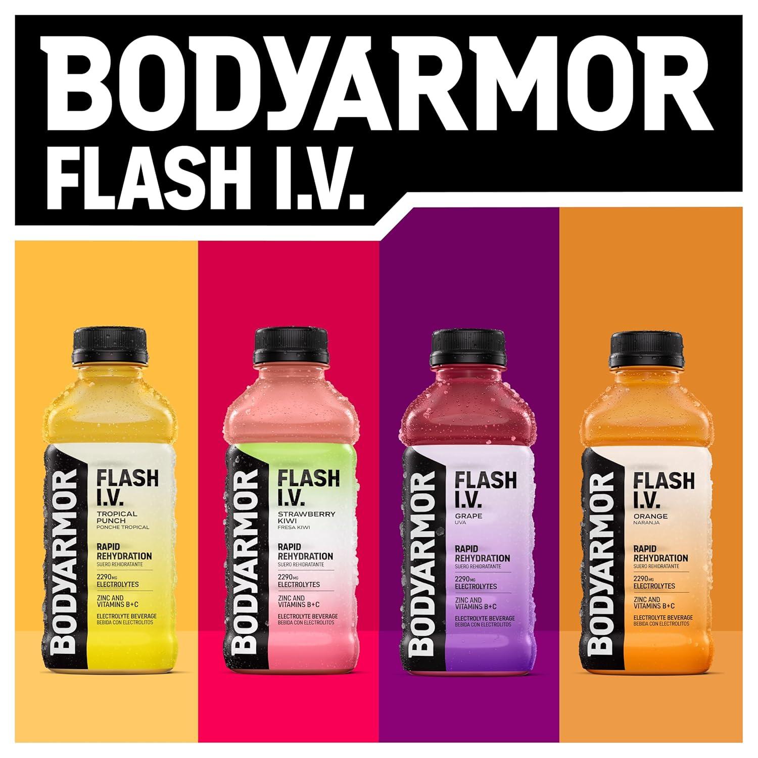 image:imageBODYARMOR FLASH IV Pineapple Passionfruit Zero Caffeine 20 fl oz bottles 12 packOrange