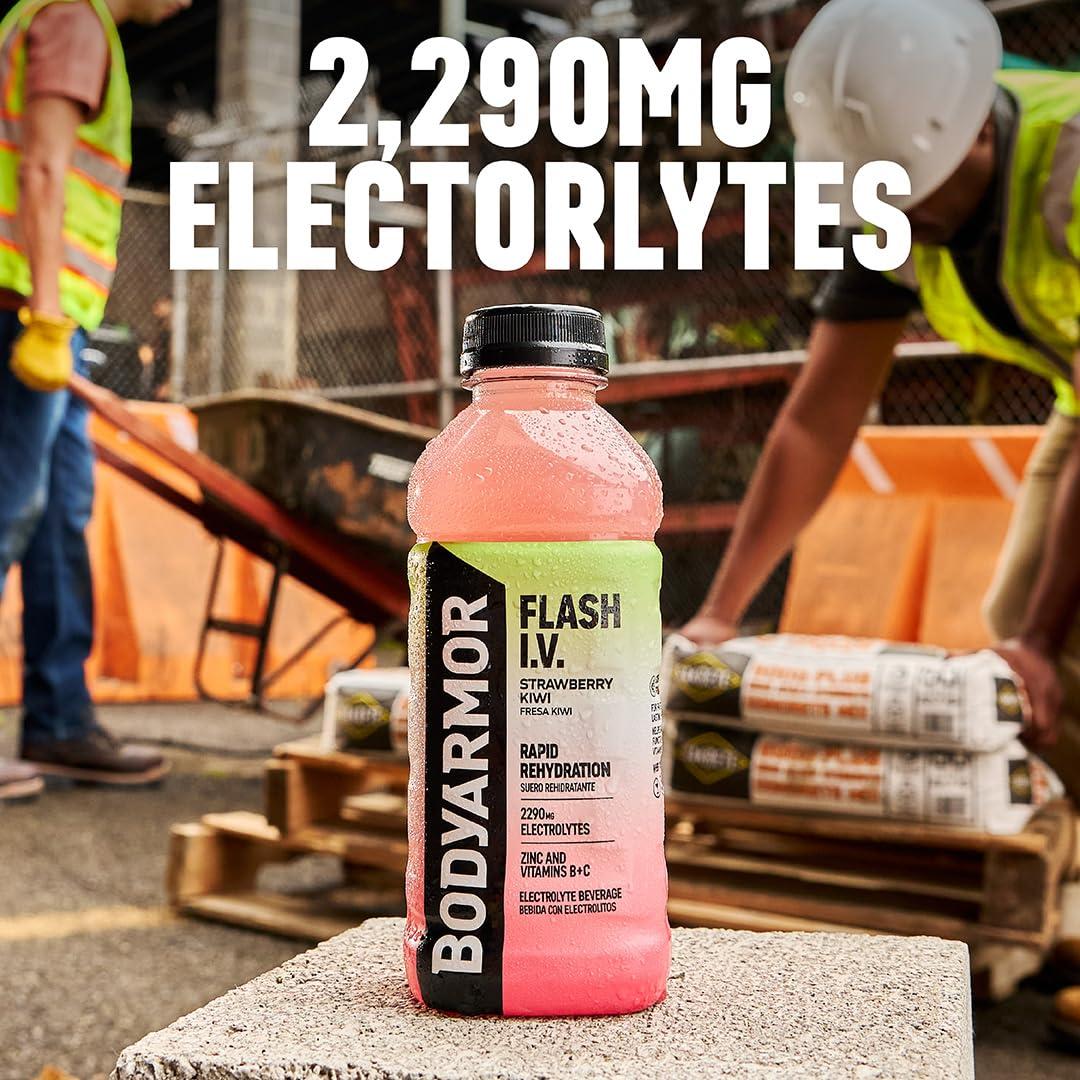 image:imageBODYARMOR FLASH IV Pineapple Passionfruit Zero Caffeine 20 fl oz bottles 12 packTropical Punch