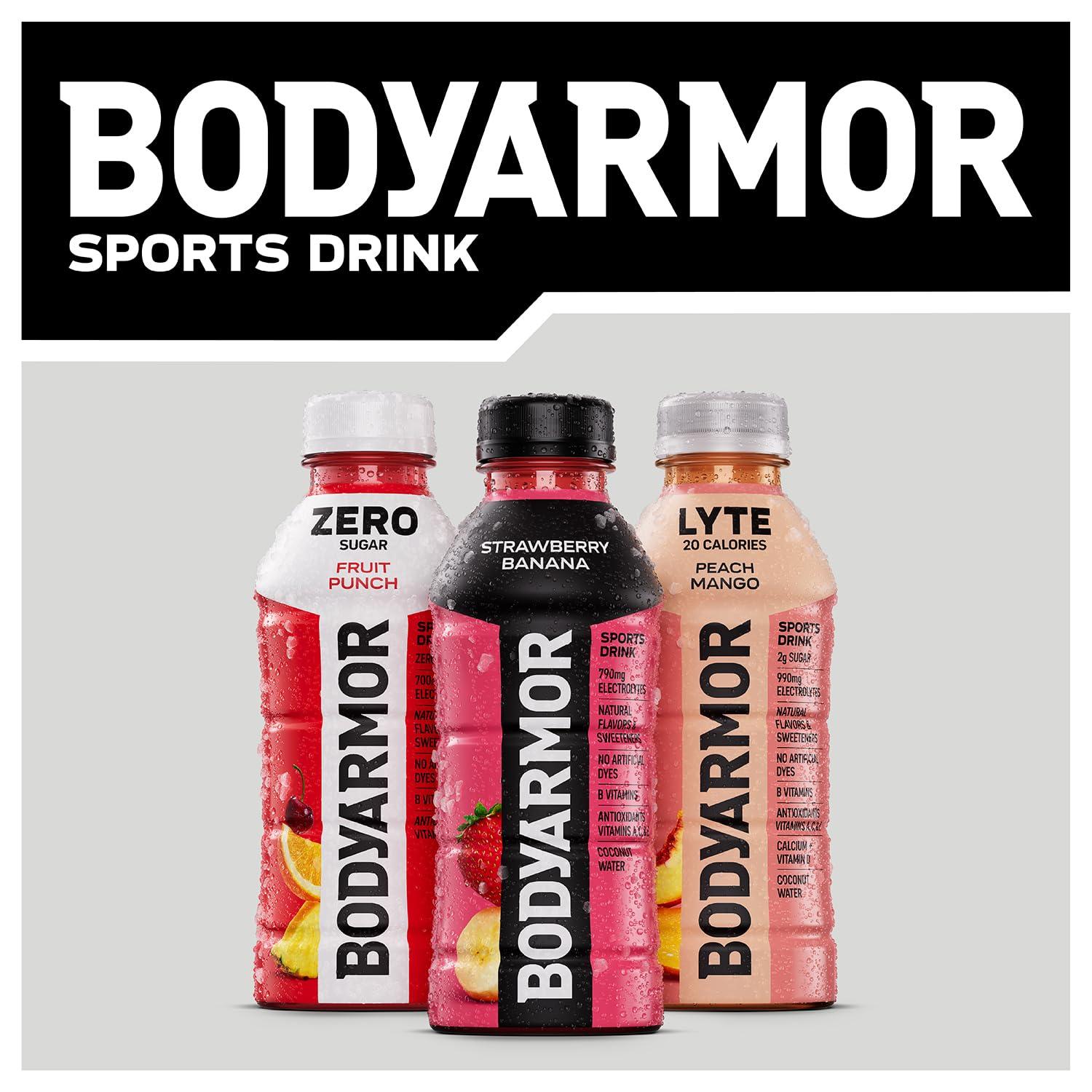 image:imageBODYARMOR Sports Drink Tropical Passionfruit Electrolyte Drink Hydration 16 Fl Oz Bottles 12 Pack Flavored Coconut Water with B Vitamins amp AntioxidantsFruit Punch