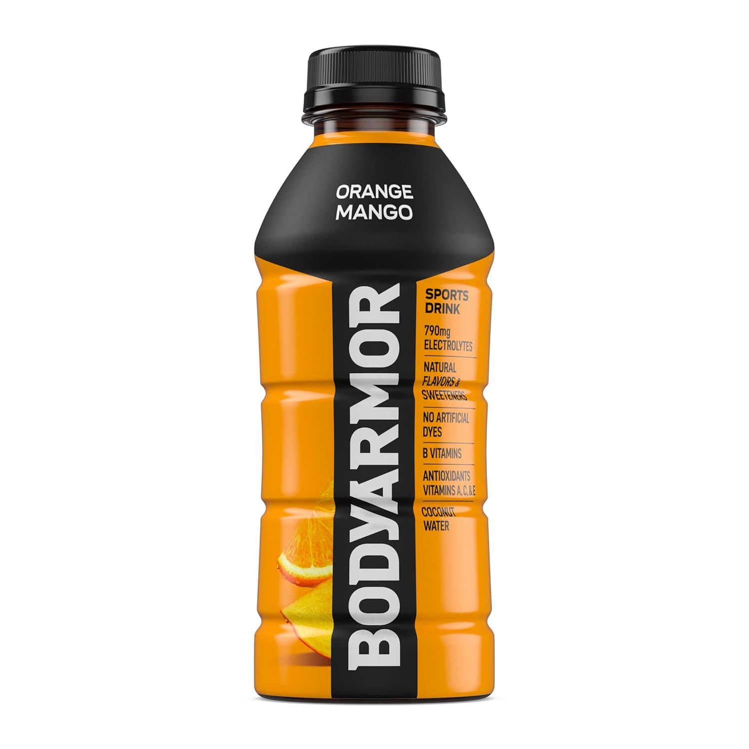 image:imageBODYARMOR Sports Drink Tropical Passionfruit Electrolyte Drink Hydration 16 Fl Oz Bottles 12 Pack Flavored Coconut Water with B Vitamins amp AntioxidantsOrange Mango