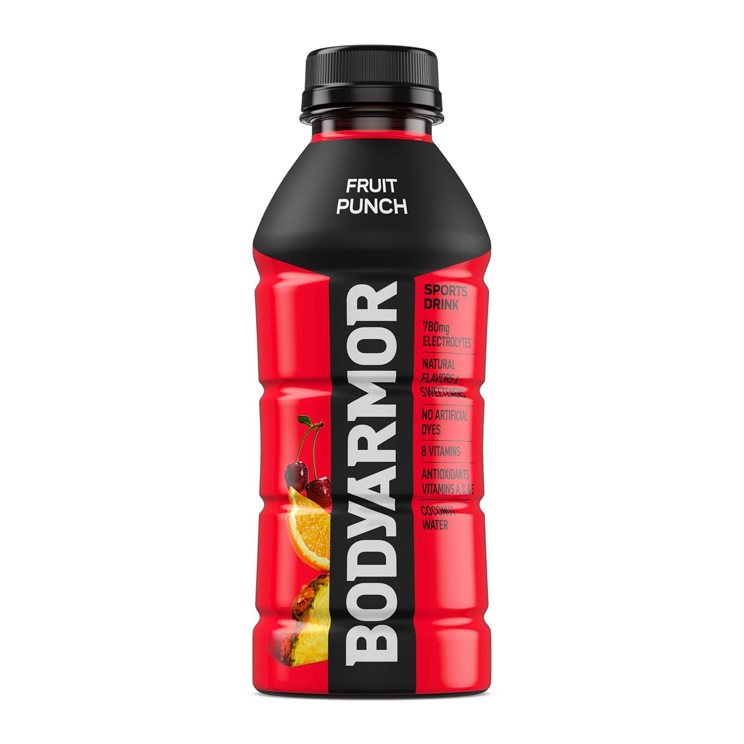 image:imageBODYARMOR Sports Drink Tropical Passionfruit Electrolyte Drink Hydration 16 Fl Oz Bottles 12 Pack Flavored Coconut Water with B Vitamins amp AntioxidantsFruit Punch
