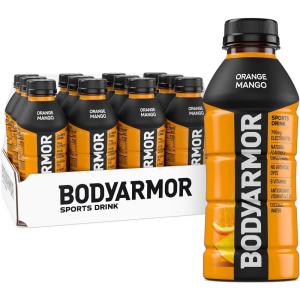 BODYARMOR Sports Drink, Tropical Passionfruit, Electrolyte Drink Hydration, 16 Fl Oz Bottles (12 Pack), Flavored Coconut Water with B Vitamins & Antioxidants(Orange Mango)