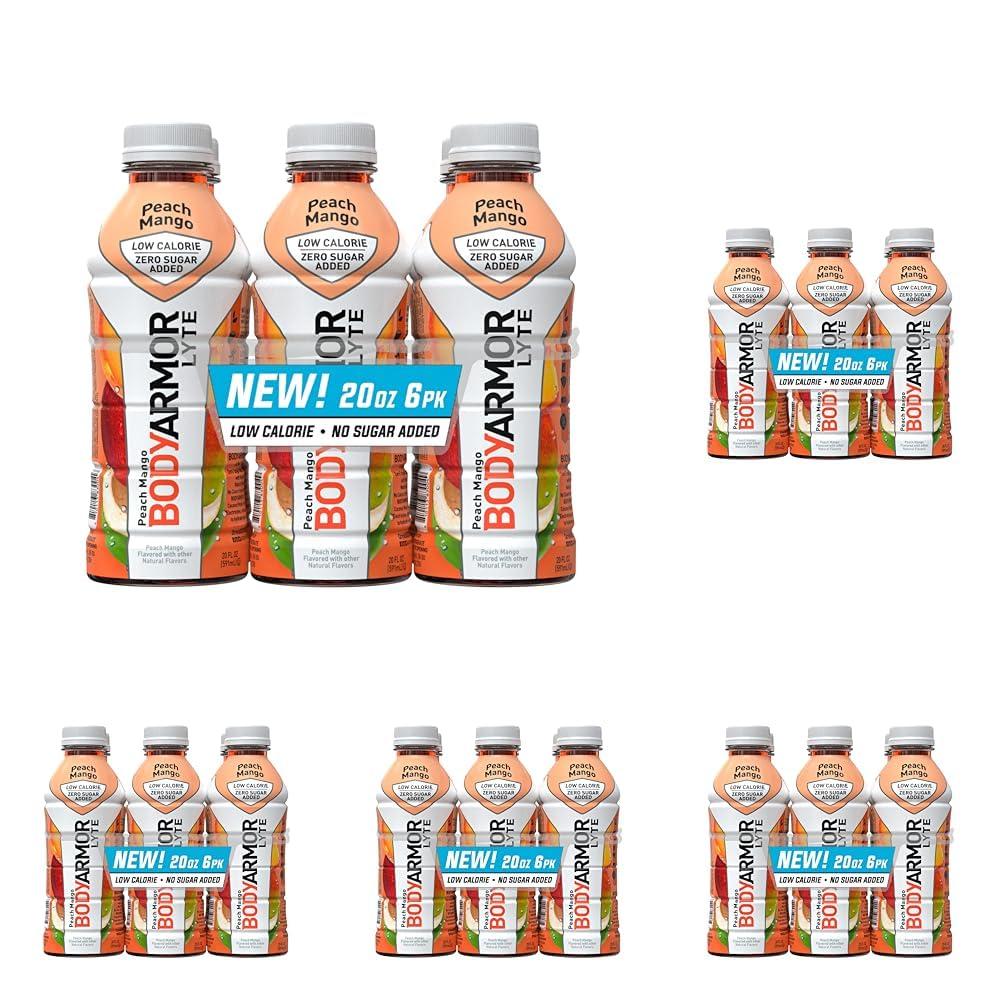 image:imageBODYARMOR LYTE Dragonfruit Berry Electrolyte Drink 20 Calories 16 Fl Oz Bottles 6 Pack Coconut Water Sports Drink Natural Flavor amp B VitaminsLyte Peach Mango