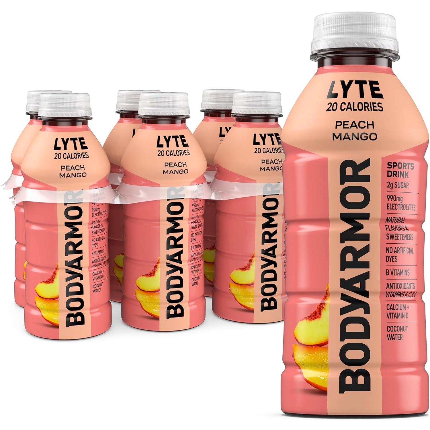 image:imageBODYARMOR LYTE Dragonfruit Berry Electrolyte Drink 20 Calories 16 Fl Oz Bottles 6 Pack Coconut Water Sports Drink Natural Flavor amp B VitaminsLyte Peach Mango