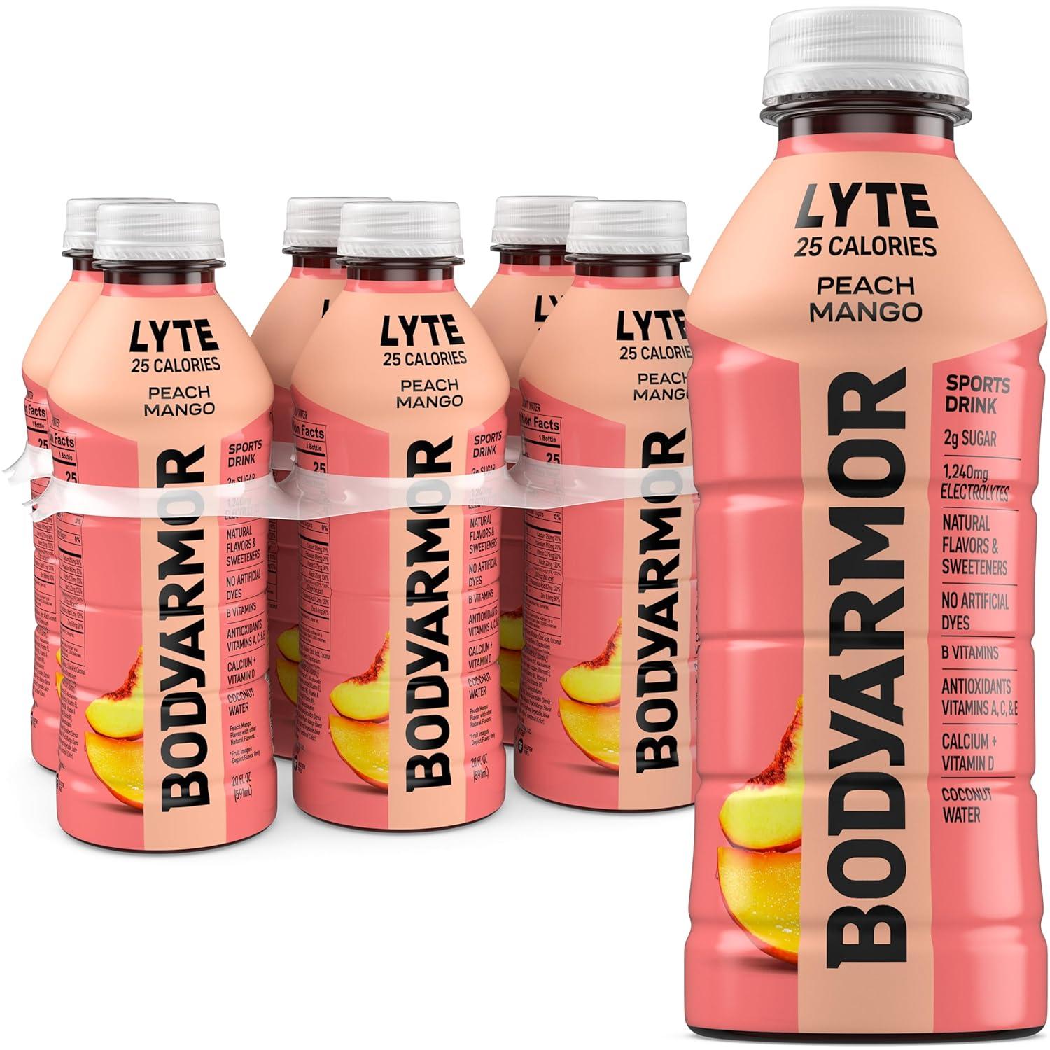image:imageBODYARMOR LYTE Dragonfruit Berry Electrolyte Drink 20 Calories 16 Fl Oz Bottles 6 Pack Coconut Water Sports Drink Natural Flavor amp B VitaminsLyte Peach Mango
