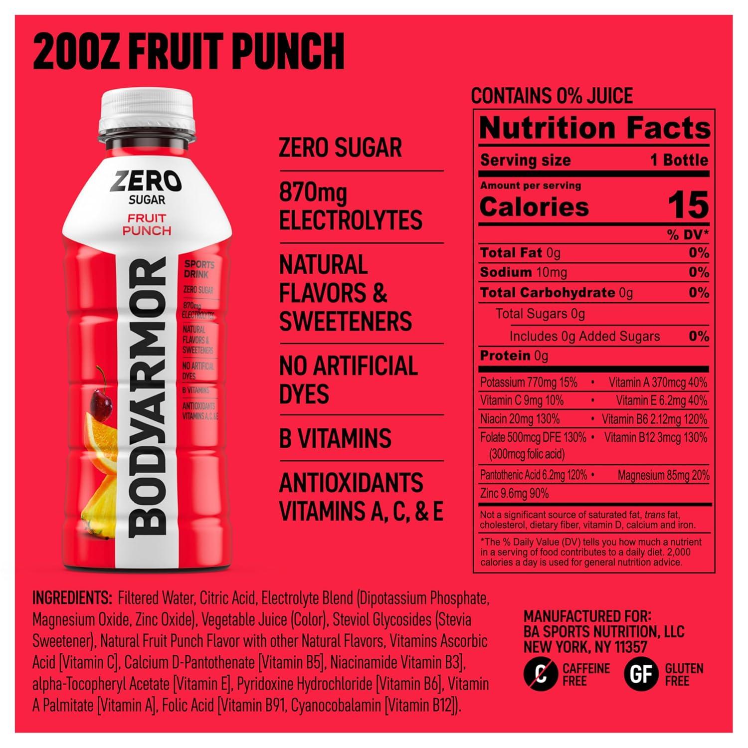 image:imageBODYARMOR LYTE Dragonfruit Berry Electrolyte Drink 20 Calories 16 Fl Oz Bottles 6 Pack Coconut Water Sports Drink Natural Flavor amp B VitaminsZero Fruit Punch