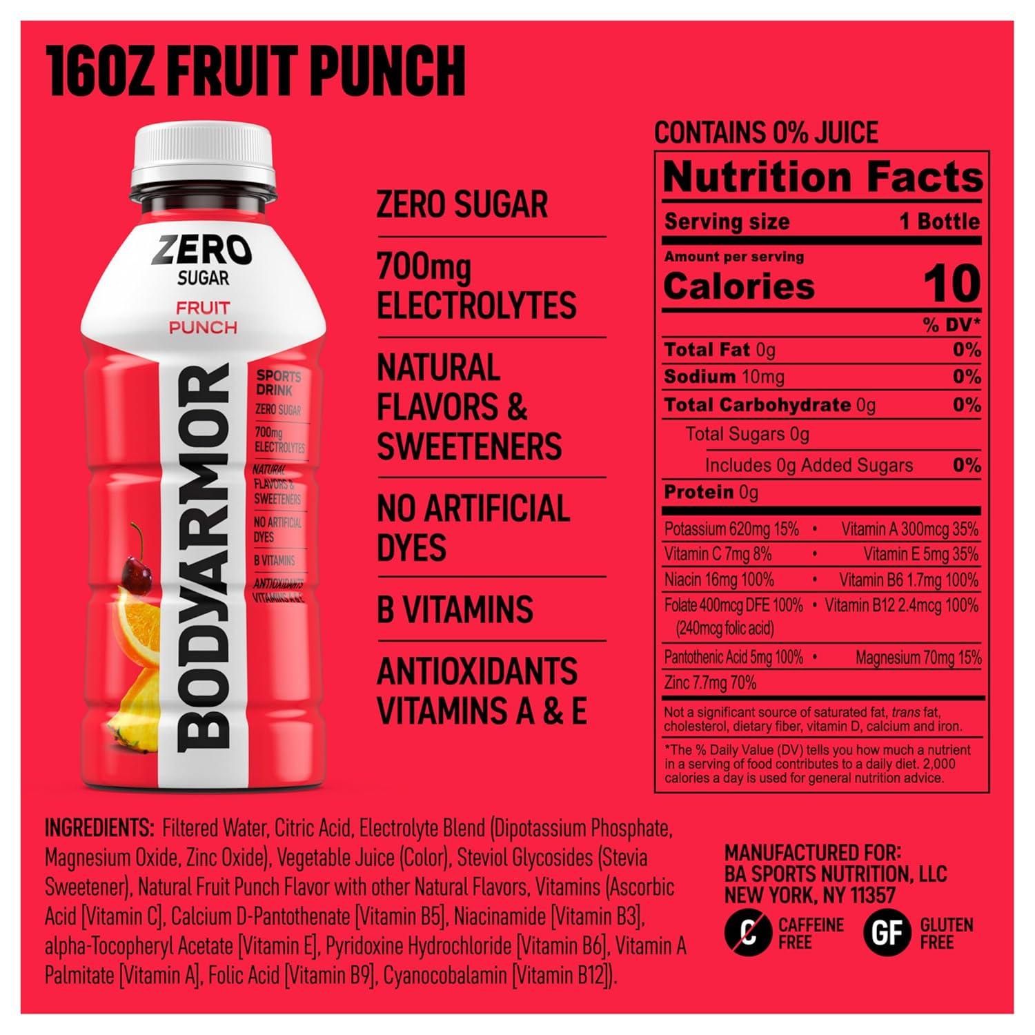 image:imageBODYARMOR LYTE Dragonfruit Berry Electrolyte Drink 20 Calories 16 Fl Oz Bottles 6 Pack Coconut Water Sports Drink Natural Flavor amp B VitaminsZero Fruit Punch