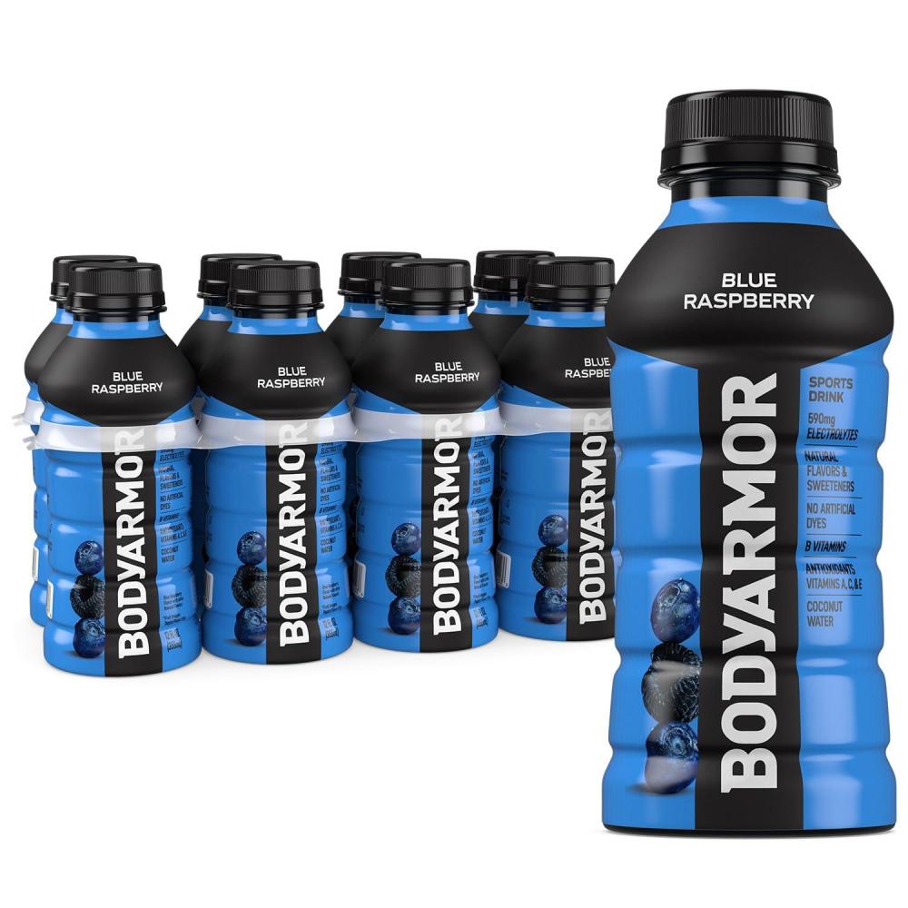 image:imageBODYARMOR Sports Drink Fruit Punch Electrolyte Drink Hydration 16 Fl Oz Bottles 6 Pack Flavored Coconut Water with B Vitamins amp AntioxidantsBlue Raspberry