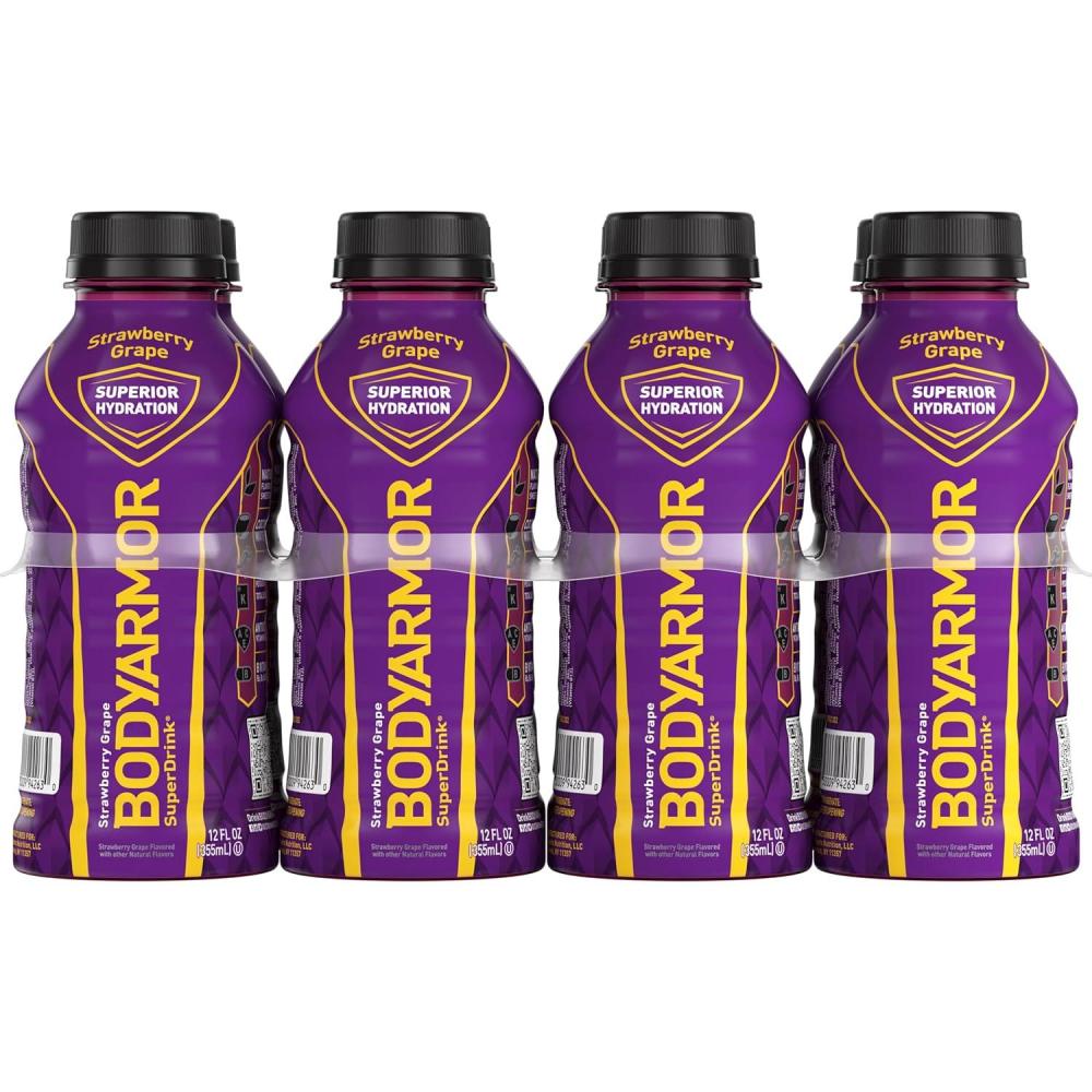 image:imageBODYARMOR Sports Drink Fruit Punch Electrolyte Drink Hydration 16 Fl Oz Bottles 6 Pack Flavored Coconut Water with B Vitamins amp AntioxidantsStrawberry Grape