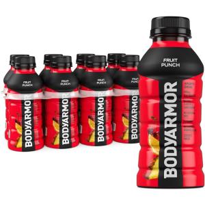 BODYARMOR Sports Drink, Fruit Punch, Electrolyte Drink Hydration, 16 Fl Oz Bottles (6 Pack), Flavored Coconut Water with B Vitamins & Antioxidants(Fruit Punch)