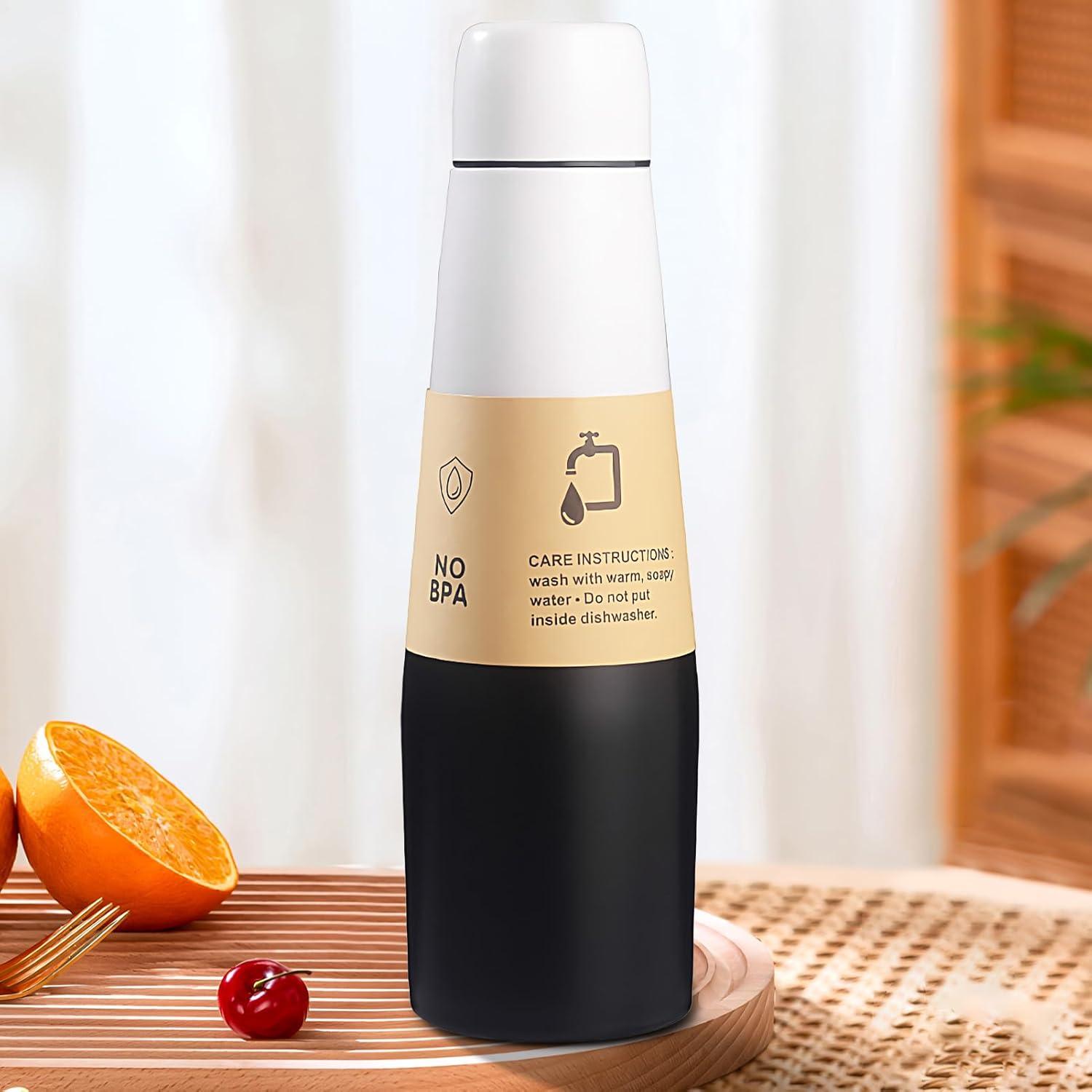imageBouteille dentranement Coupe isolante pour bouteilles de boisson sportive Reflow Acier inoxydable Termos peut boire une tasse avec une grande capacit pour les hommes et les femmes voyager etNoir et Blanc