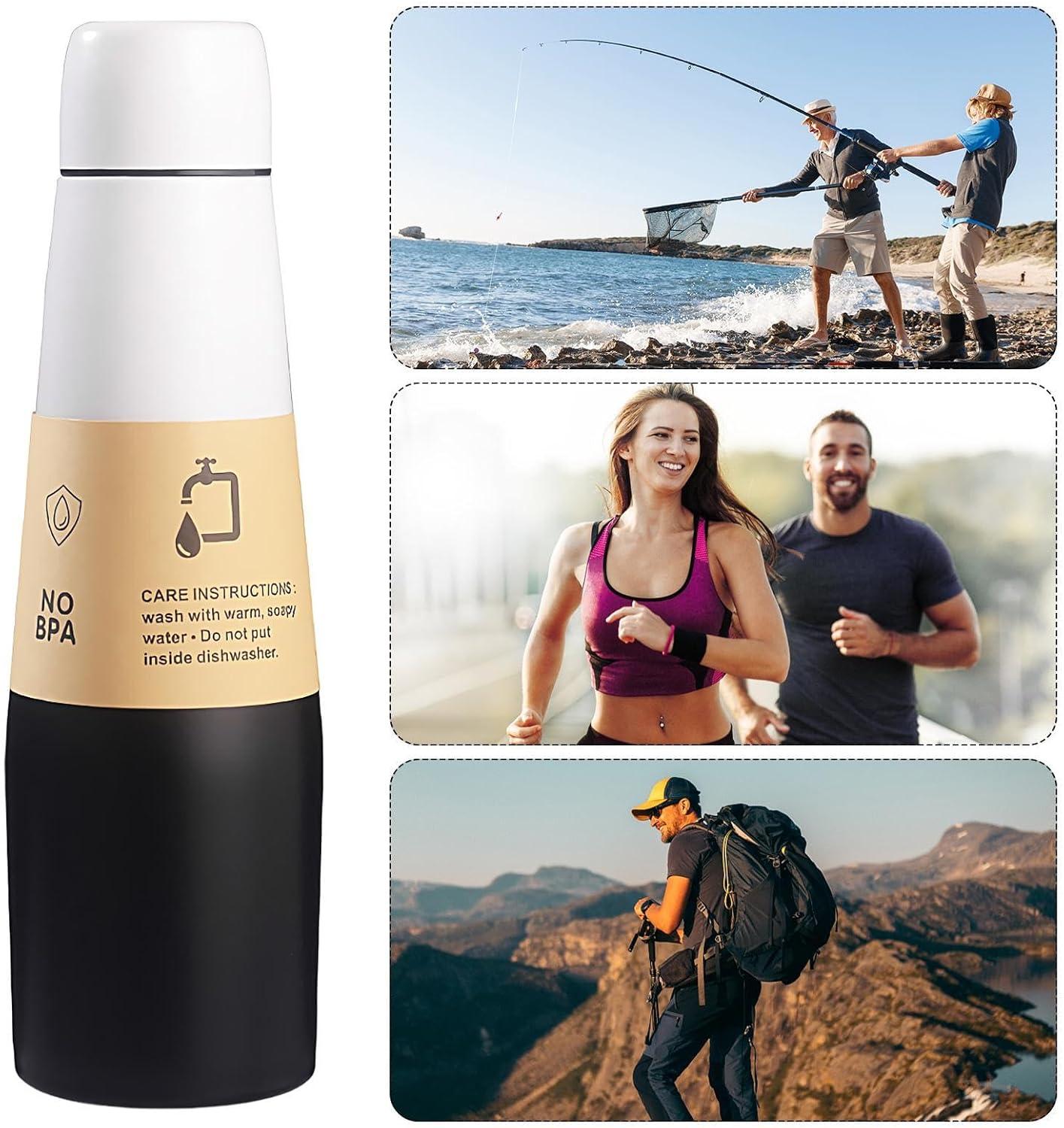 imageBouteille dentranement Coupe isolante pour bouteilles de boisson sportive Reflow Acier inoxydable Termos peut boire une tasse avec une grande capacit pour les hommes et les femmes voyager etNoir et Blanc