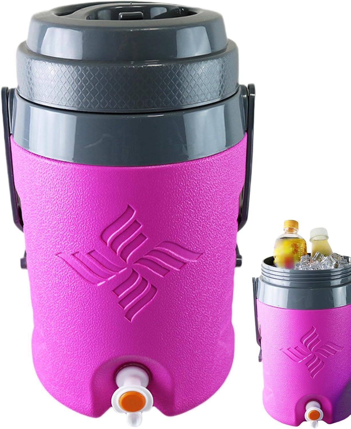 imageDistributeur de boissons deau sportives distributeur de boissons isoles Distributeur deau isol de 58 litres avec poigne Th au lait limonade froide bocaux de boissons chaudes pourRose Chaude