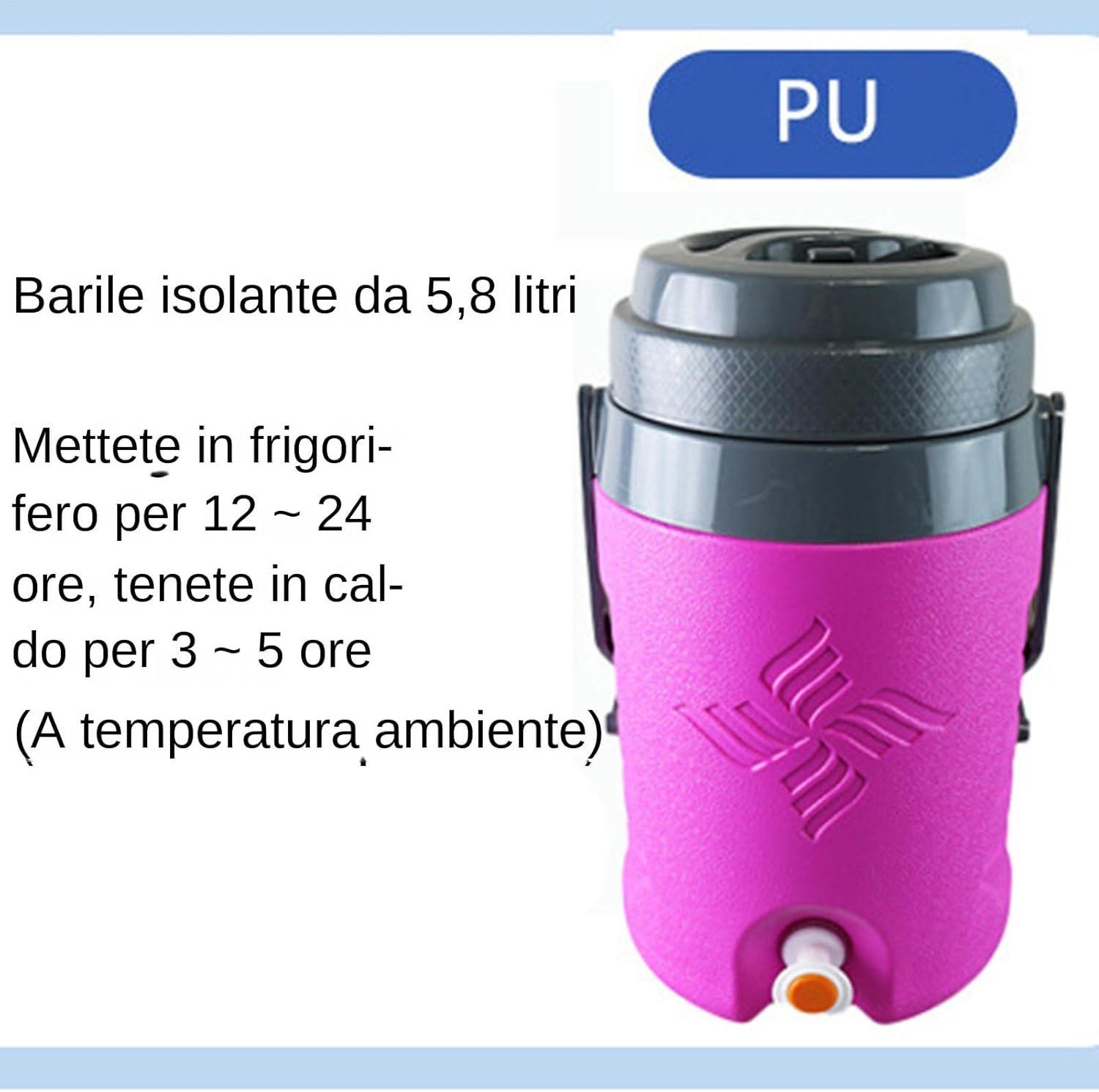 imageDistributeur de boissons deau sportives distributeur de boissons isoles Distributeur deau isol de 58 litres avec poigne Th au lait limonade froide bocaux de boissons chaudes pourRose Chaude