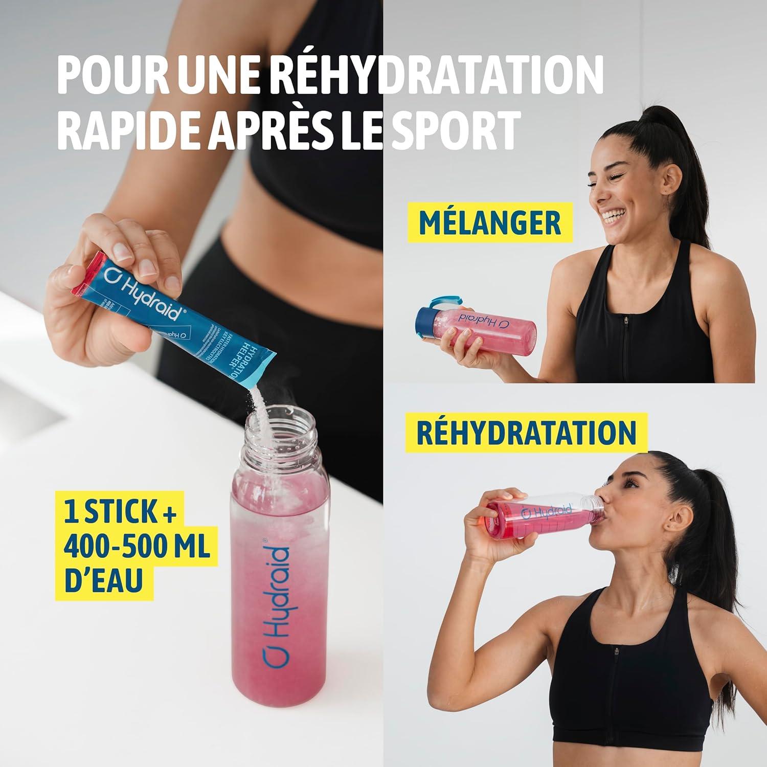 imageHYDRAID Hydration Helper BERRY Boisson lectrolyte Premium 1118mg dlectrolytes pour Sport ampamp Rcupration Rapide 25 Sachets Saveur Fruits des BoisCerise