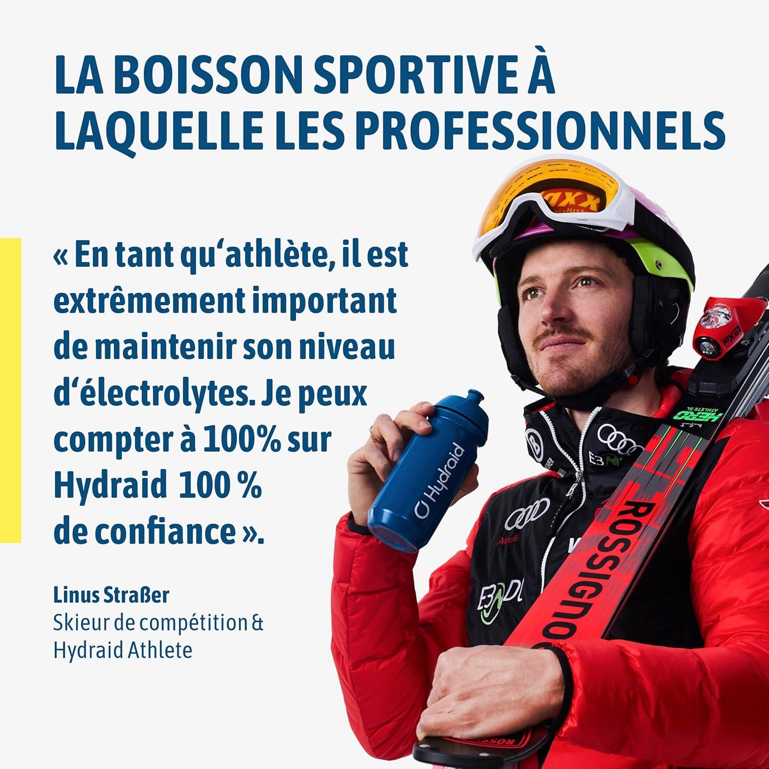 imageHYDRAID Hydration Helper BERRY Boisson lectrolyte Premium 1118mg dlectrolytes pour Sport ampamp Rcupration Rapide 25 Sachets Saveur Fruits des BoisCerise