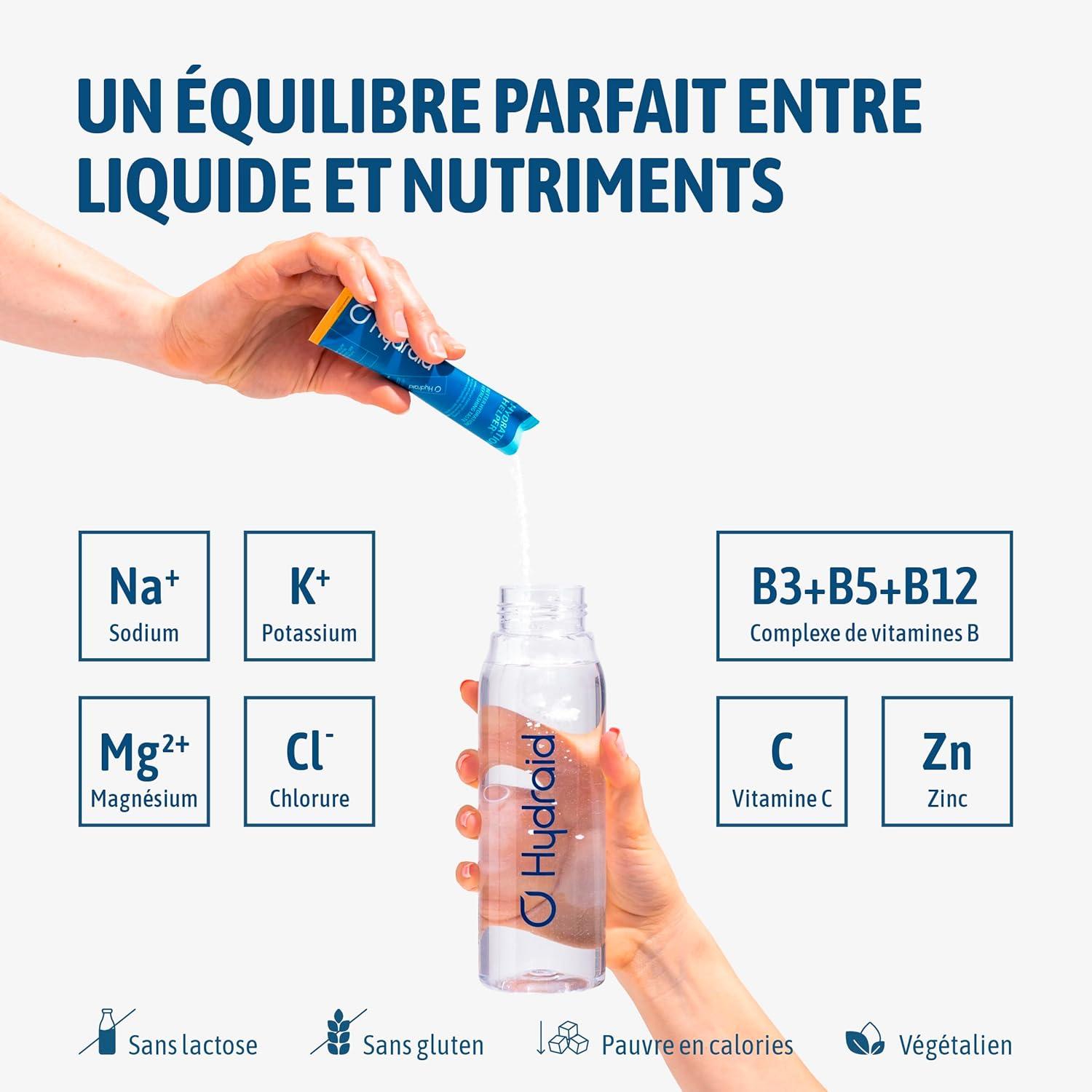imageHYDRAID Hydration Helper BERRY Boisson lectrolyte Premium 1118mg dlectrolytes pour Sport ampamp Rcupration Rapide 25 Sachets Saveur Fruits des BoisMangue