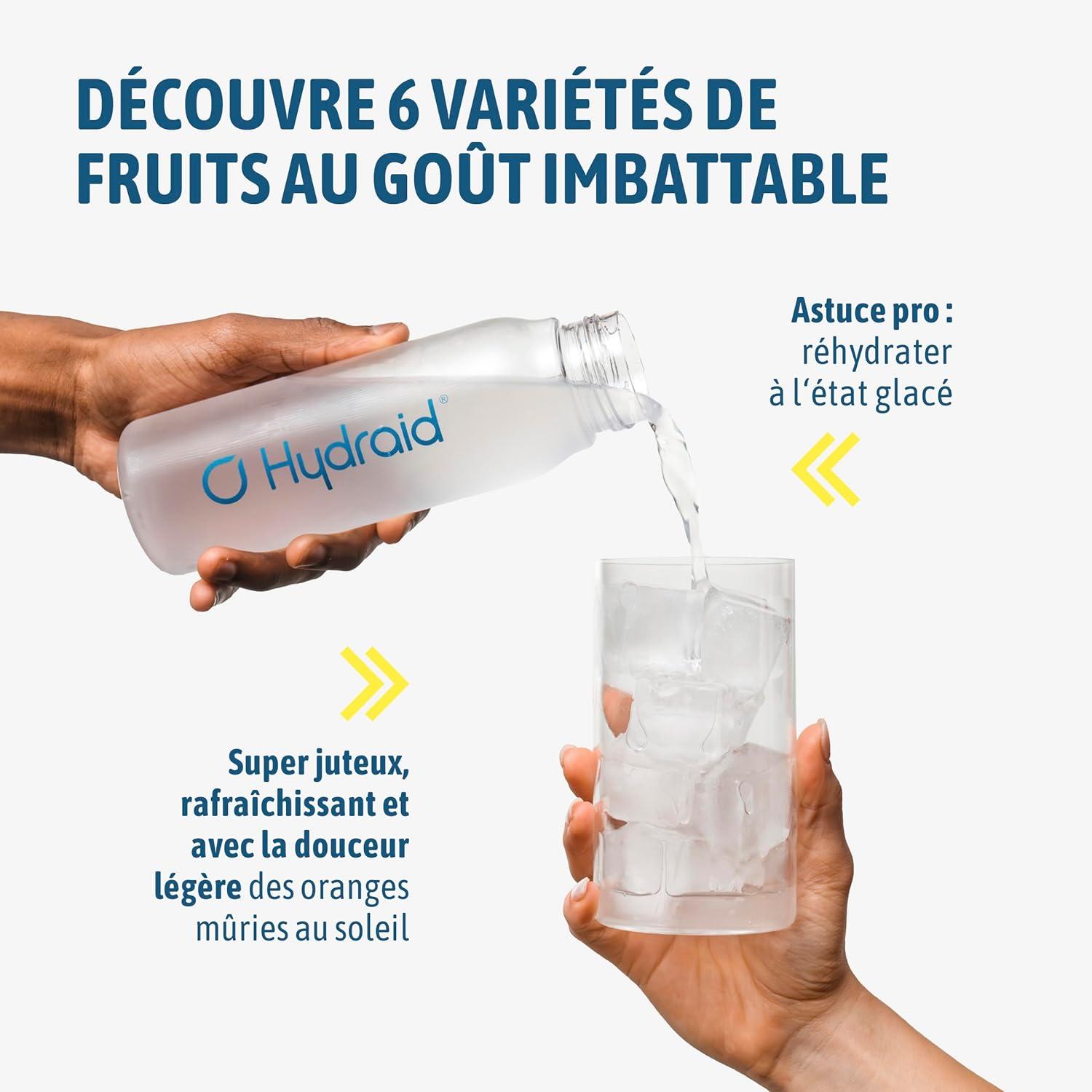 imageHYDRAID Hydration Helper BERRY Boisson lectrolyte Premium 1118mg dlectrolytes pour Sport ampamp Rcupration Rapide 25 Sachets Saveur Fruits des BoisOrange