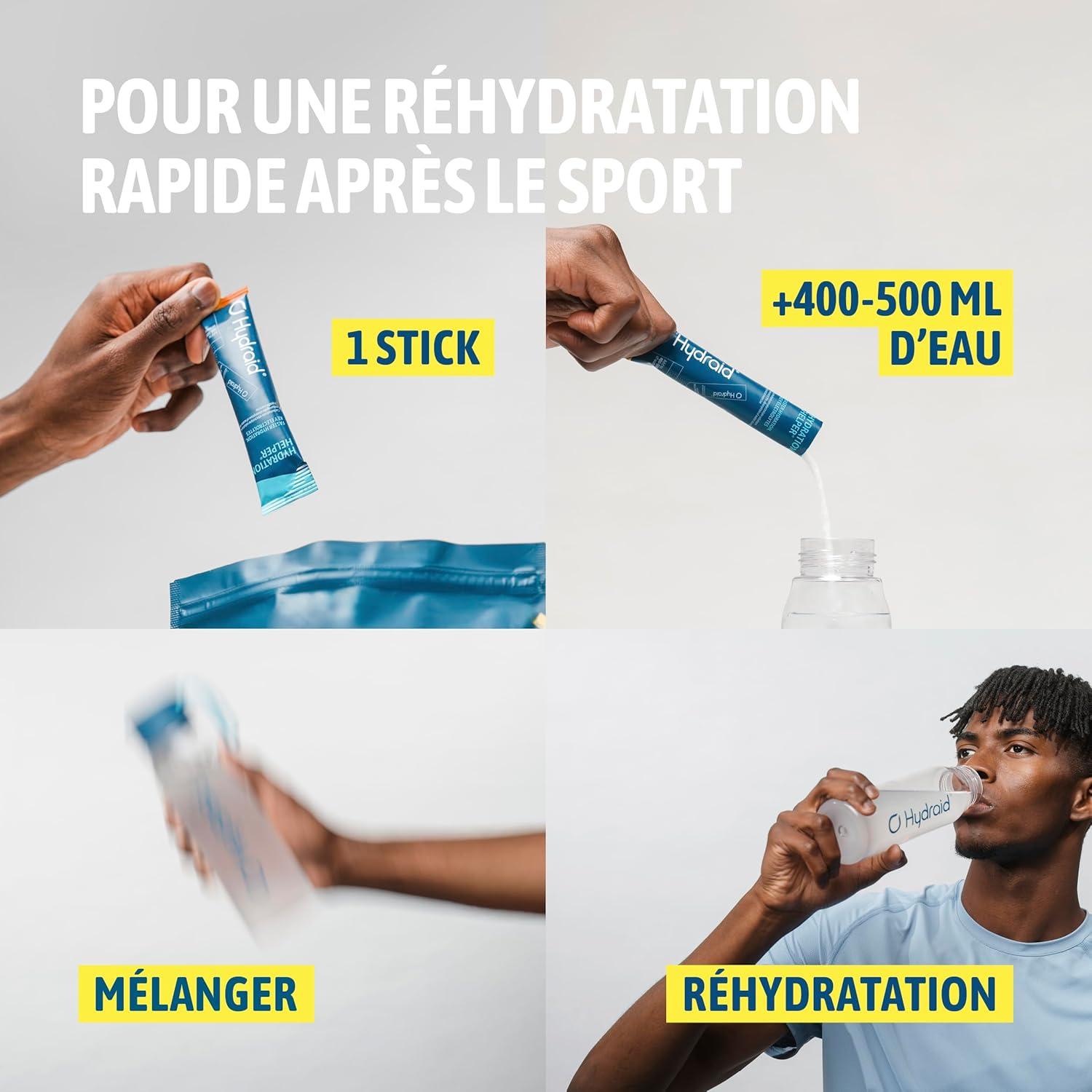 imageHYDRAID Hydration Helper BERRY Boisson lectrolyte Premium 1118mg dlectrolytes pour Sport ampamp Rcupration Rapide 25 Sachets Saveur Fruits des BoisOrange