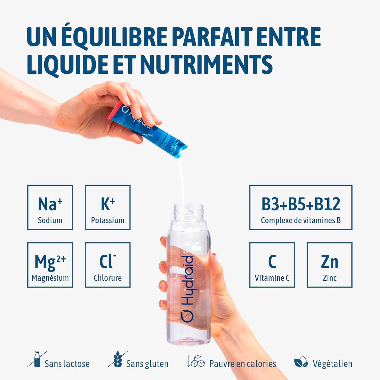 imageHYDRAID Hydration Helper BERRY Boisson lectrolyte Premium 1118mg dlectrolytes pour Sport ampamp Rcupration Rapide 25 Sachets Saveur Fruits des BoisPamplemousse