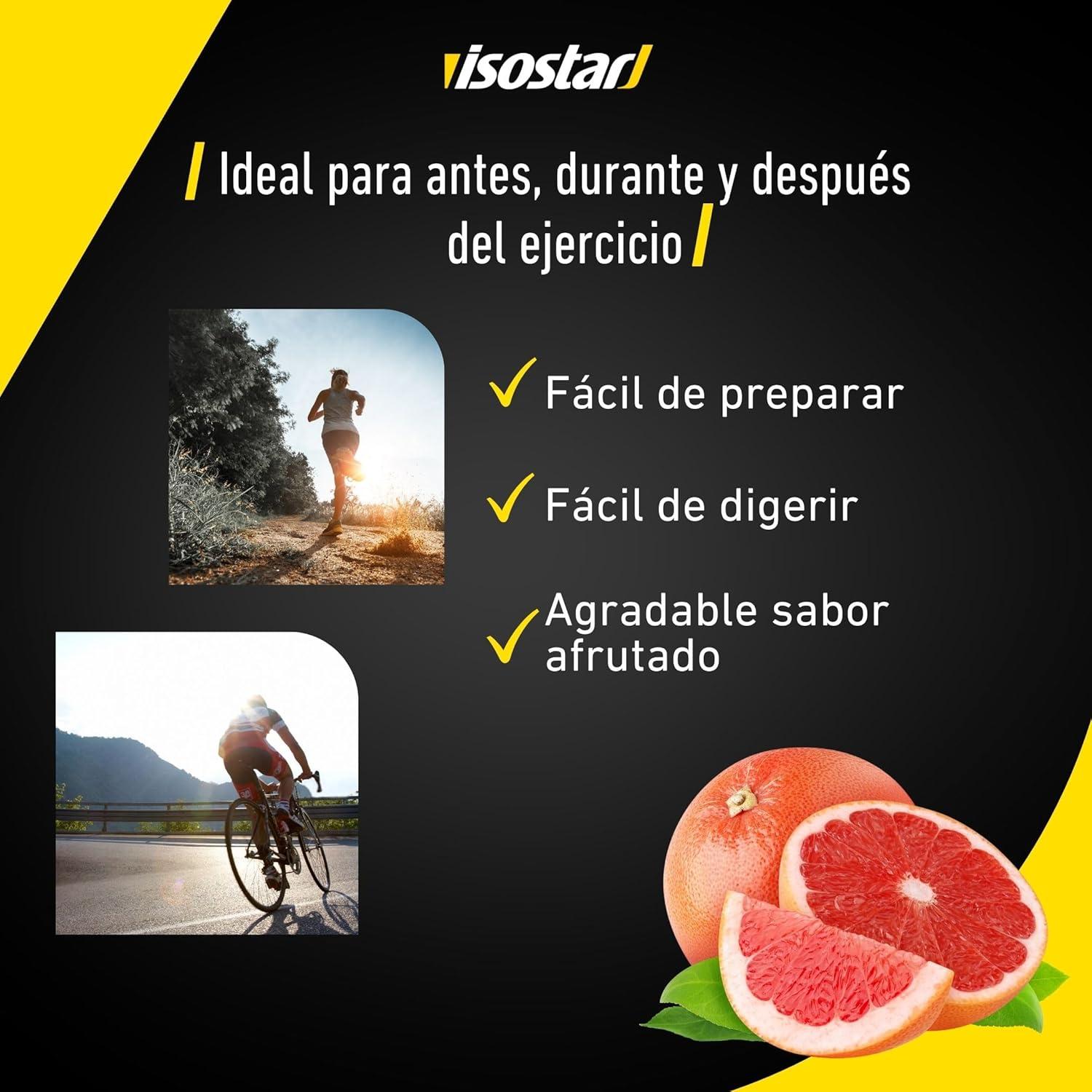 imageIsostar Hydrate ampamp Perform Iso Drink 400 g de poudre de boisson isotonique poudre dlectrolyte pour soutenir la performance sportive pamplemousse 2x400gGrapefruit
