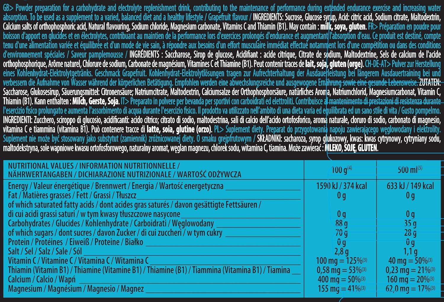 imageIsostar Hydrate ampamp Perform Iso Drink 400 g de poudre de boisson isotonique poudre dlectrolyte pour soutenir la performance sportive pamplemousse 2x400gGrapefruit