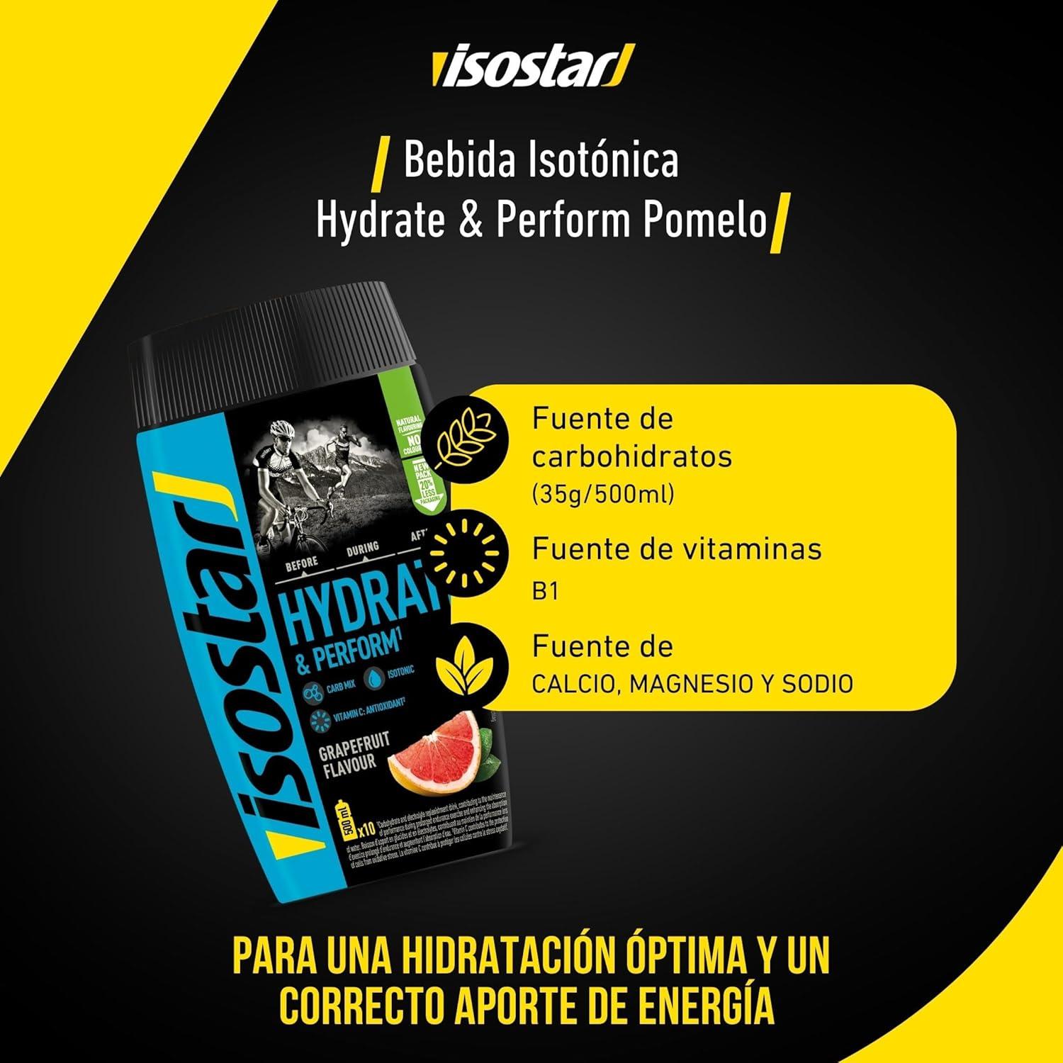 imageIsostar Hydrate ampamp Perform Iso Drink 400 g de poudre de boisson isotonique poudre dlectrolyte pour soutenir la performance sportive pamplemousse 2x400gGrapefruit