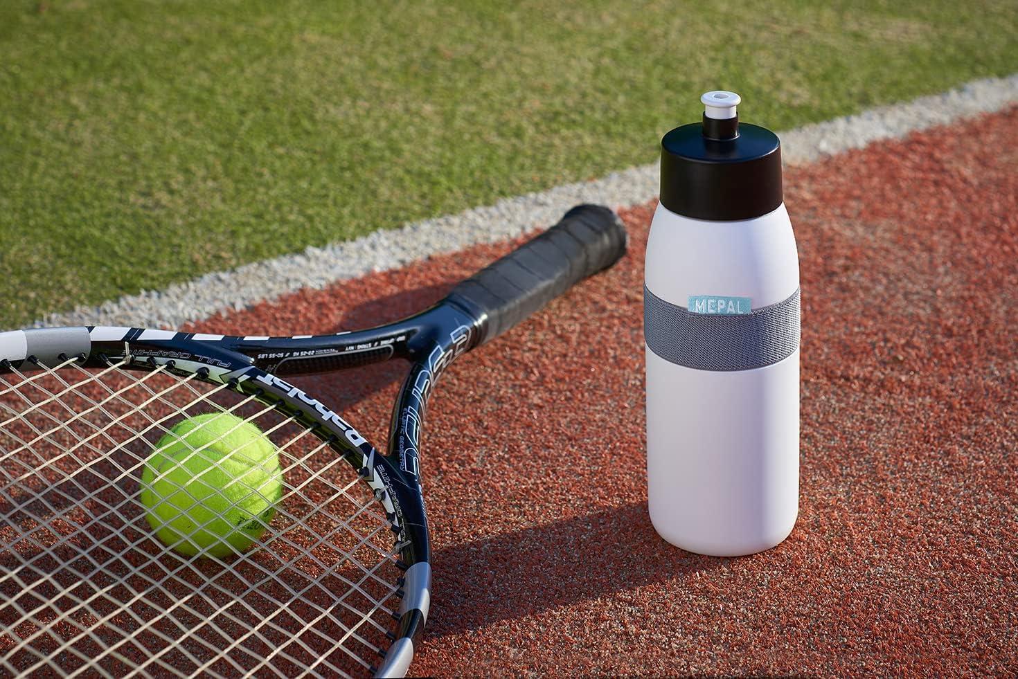imageMepal Bouteille de Sport Ellipse Bouteille dEau pour le Sport et les Loisirs Bouteille de Boisson Sportive avec bec Souple Lavable au Lavevaisselle et sans BPA 500 ml Nordic blueNordic Denim