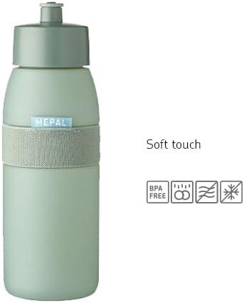 imageMepal Bouteille de Sport Ellipse Bouteille dEau pour le Sport et les Loisirs Bouteille de Boisson Sportive avec bec Souple Lavable au Lavevaisselle et sans BPA 500 ml Nordic blueNordic Vert