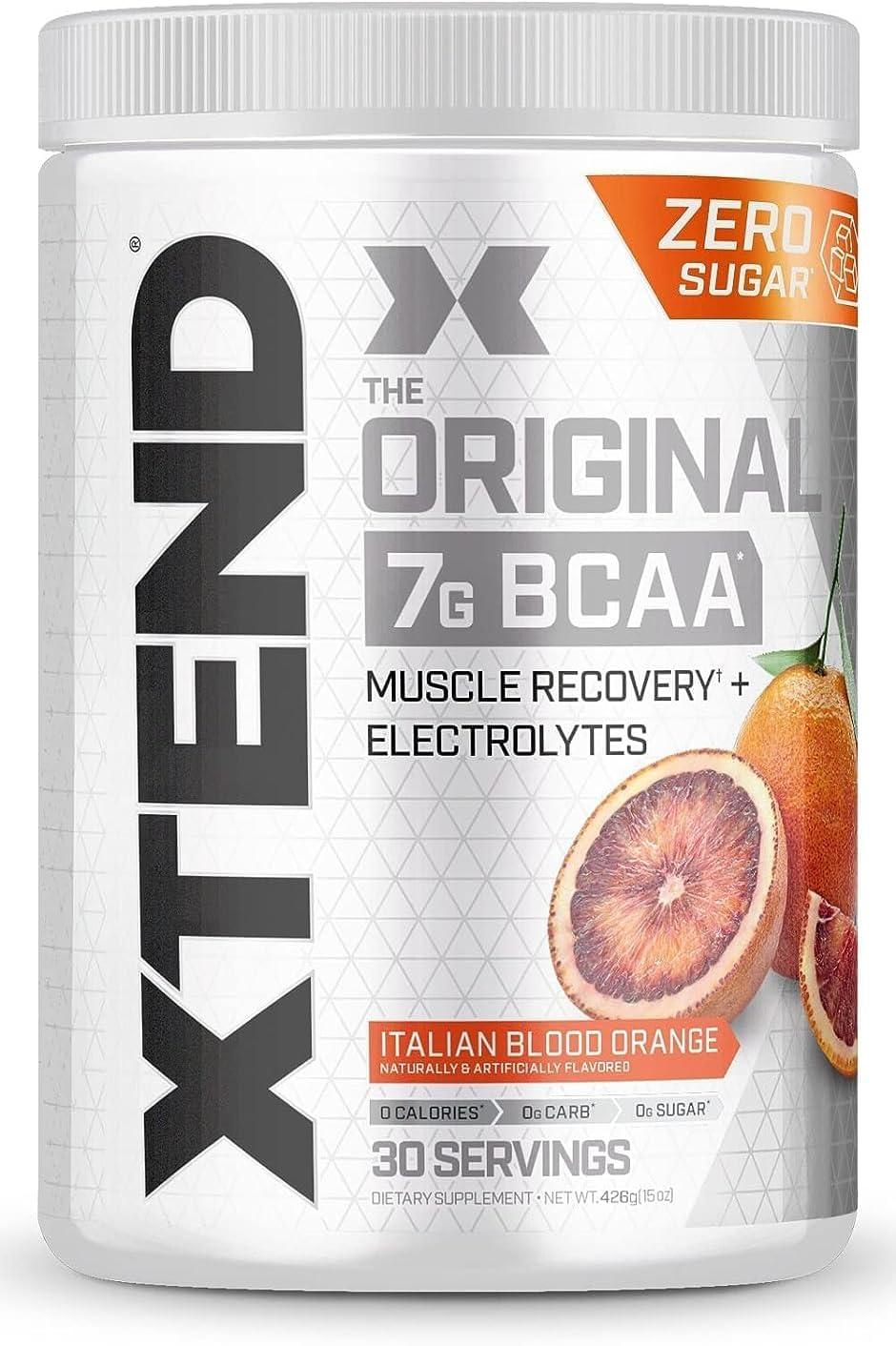 imagePoudre XTEND Original aux BCAA citroncitron vert complment alimentaire aux acides amins ramifis 7 g de BCAA lectrolytes pour rcupration et hydratation 30 portionsFraisekiwi