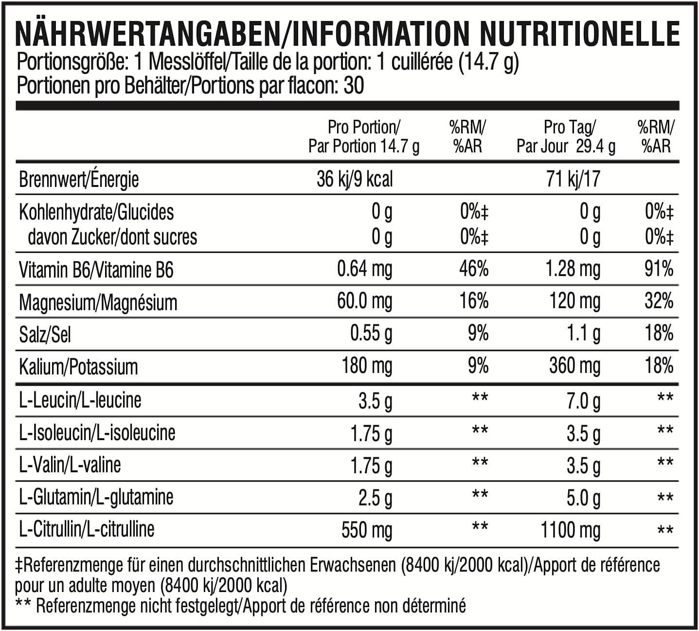 imagePoudre XTEND Original aux BCAA citroncitron vert complment alimentaire aux acides amins ramifis 7 g de BCAA lectrolytes pour rcupration et hydratation 30 portionsFramboise ananas
