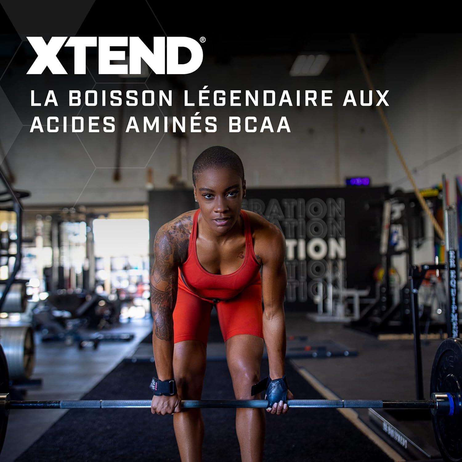 imagePoudre XTEND Original aux BCAA citroncitron vert complment alimentaire aux acides amins ramifis 7 g de BCAA lectrolytes pour rcupration et hydratation 30 portionsPomme verte