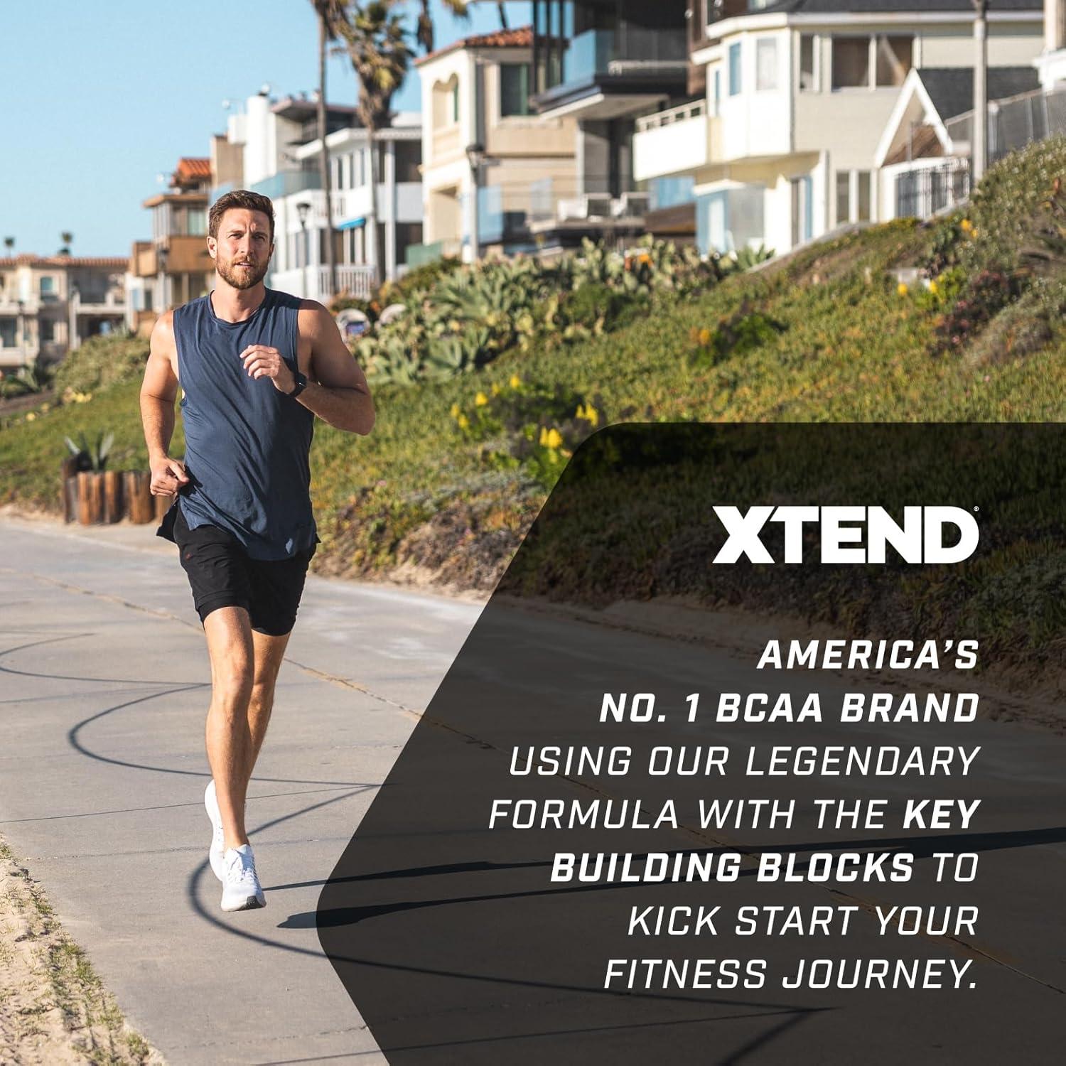 imagePoudre XTEND Original aux BCAA citroncitron vert complment alimentaire aux acides amins ramifis 7 g de BCAA lectrolytes pour rcupration et hydratation 30 portionsPomme verte