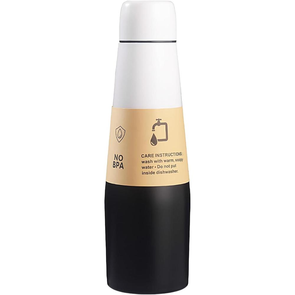 imageBouteille dentranement  Coupe isolante pour bouteilles de boisson sportive  Reflow Acier inoxydable Termos peut boire une tasse avec une grande capacit pour les hommes et les femmes voyager etNoir et Blanc