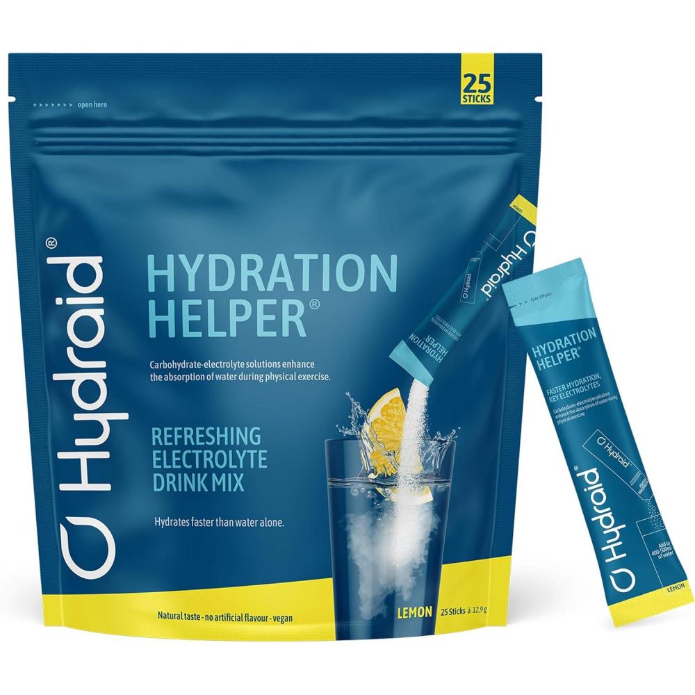 imageHYDRAID Hydration Helper BERRY  Boisson lectrolyte Premium 1118mg dlectrolytes pour Sport ampamp Rcupration Rapide  25 Sachets Saveur Fruits des BoisCitron
