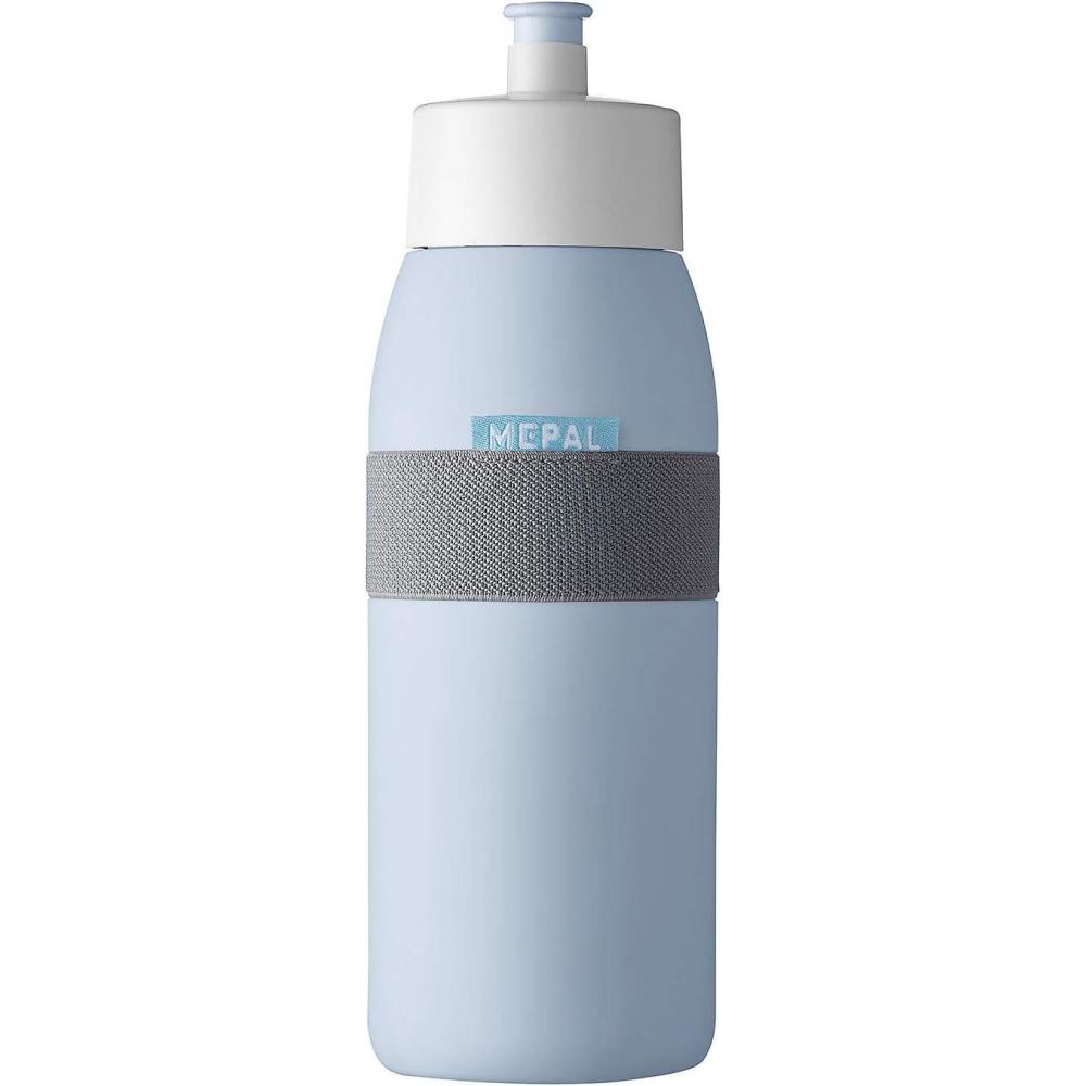 imageMepal Bouteille de Sport Ellipse Bouteille dEau pour le Sport et les Loisirs Bouteille de Boisson Sportive avec bec Souple Lavable au Lavevaisselle et sans BPA 500 ml Nordic blueOld Nordic Blue