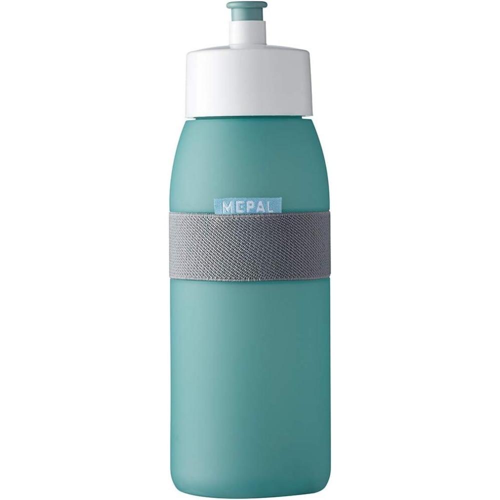 imageMepal Bouteille de Sport Ellipse Bouteille dEau pour le Sport et les Loisirs Bouteille de Boisson Sportive avec bec Souple Lavable au Lavevaisselle et sans BPA 500 ml Nordic blueNordic Vert