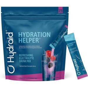 HYDRAID Hydration Helper® BERRY – Boisson Électrolyte Premium (1118mg d&rsquo;Électrolytes) pour Sport & Récupération Rapide – 25 Sachets Saveur Fruits des Bois(Berry)