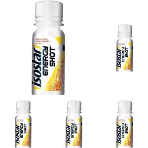 Isostar – Energy Shot Fraise & Grenadine – Boost Énergétique avec Caféine et Source de Glucides – Format 60 ml – 195696 Taille unique(Noir/Blanc/Jaune)