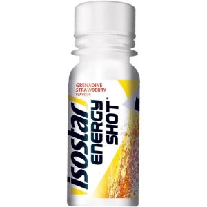 Isostar – Energy Shot Fraise & Grenadine – Boost Énergétique avec Caféine et Source de Glucides – Format 60 ml – 195696 Taille unique(rouge)